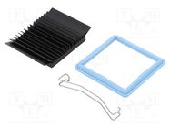 Heatsink: extruded; grilled; BGA; black; L: 45mm; W: 45mm; H: 9.5mm Advanced Thermal Solutions