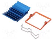 Heatsink: extruded; grilled; BGA; blue; L: 30mm; W: 30mm; H: 7.5mm Advanced Thermal Solutions