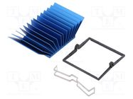 Heatsink: extruded; grilled; BGA; blue; L: 40mm; W: 40mm; H: 17.5mm Advanced Thermal Solutions