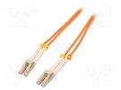 Fiber patch cord; OM2; LC/UPC,both sides; 5m; LSZH; orange QOLTEC