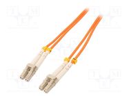 Fiber patch cord; OM2; LC/UPC,both sides; 10m; LSZH; orange QOLTEC
