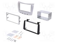 Radio frame; Lancia; 2 DIN; silver 4CARMEDIA