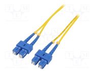 Fiber patch cord; SC/UPC,both sides; 2m; Optical fiber: 9/125um QOLTEC