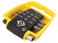 Kit: screwdriver bits; plastic cassette; Torx®; Holder: C6,3mm C.K