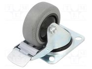 Transport wheel; Ø: 80mm; W: 32mm; H: 105mm; antistatic; 80kg; PC COLSON