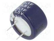 Supercapacitor; THT; 100mF; 5.5VDC; -20÷80%; Ø13.5x8.3mm; 50Ω EATON ELECTRONICS