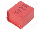 Capacitor: polypropylene; 20uF; 41.5x31x46mm; THT; ±10%; 37.5mm WIMA