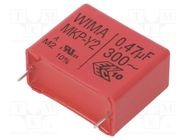 Capacitor: polypropylene; 470nF; 31.5x15x26mm; THT; ±10%; 27.5mm WIMA