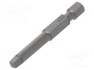 Screwdriver bit; square; RB3; Overall len: 50mm; PROFESSIONAL WIHA