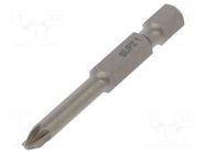 Screwdriver bit; PlusMinus PZ-type; PZ1/SL; Overall len: 50mm WIHA