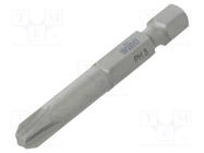 Screwdriver bit; Phillips; PH3; Overall len: 50mm; PROFESSIONAL WIHA