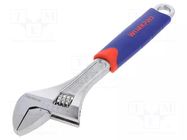 Wrench; adjustable; Tool material: chrome-vanadium steel; 300mm Workpro