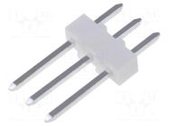 Connector: pin strips; pin header; male; PIN: 3; KK 254; straight MOLEX