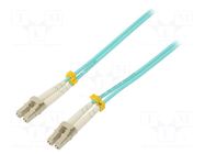 Fiber patch cord; OM3; LC/UPC,both sides; 1m; LSZH; green QOLTEC