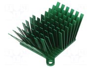 Heatsink: extruded; grilled; BGA; green; L: 40mm; W: 38mm; H: 25mm Advanced Thermal Solutions