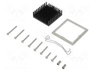 Heatsink: extruded; grilled; black; L: 42mm; W: 42mm; H: 14.5mm Advanced Thermal Solutions