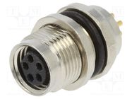 Connector: M8; female; PIN: 5; straight; for panel mounting; socket DEGSON ELECTRONICS