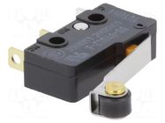 Microswitch SNAP ACTION; 0.1A/125VAC; with lever (with roller) OMRON Electronic Components