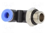 Push-in fitting; angled; -0.95÷15bar; PBT; Thread: G 1/4"; 0÷60°C PNEUMAT
