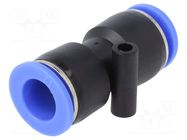 Push-in fitting; straight,inline splice; -0.95÷15bar; PBT PNEUMAT