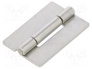 Hinge; Width: 30mm; stainless steel; H: 45mm; for welding ELESA+GANTER
