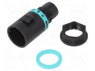 Connector: AC supply; screw terminal; male; TH381; 10A; 400V TECHNO