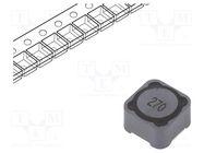 Inductor: wire; SMD; 27uH; 3.4A; 46mΩ; ±20%; 12x12x8mm; -40÷125°C Viking