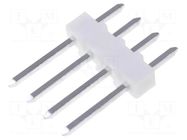 Connector: pin strips; pin header; male; PIN: 4; KK 254; straight MOLEX