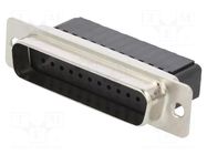 Connector: D-Sub; PIN: 25; plug; male; Type: w/o contacts; CD HIROSE