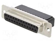 Connector: D-Sub; PIN: 25; plug; female; Type: w/o contacts; CD HIROSE