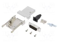 Connector: D-Sub HD; PIN: 26; male; straight; soldering; for cable AMPHENOL COMMUNICATIONS SOLUTIONS