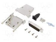 Connector: D-Sub HD; PIN: 44; male; straight; soldering; for cable AMPHENOL COMMUNICATIONS SOLUTIONS