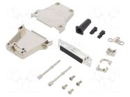 Connector: D-Sub HD; PIN: 44; female; straight; soldering; UNC 4-40 AMPHENOL COMMUNICATIONS SOLUTIONS