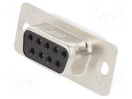 Connector: D-Sub; PIN: 9; socket; female; THT; SD HIROSE