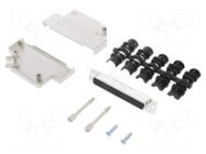 Connector: D-Sub; PIN: 37; female; angled 45°; soldering; for cable AMPHENOL COMMUNICATIONS SOLUTIONS