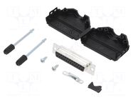 Connector: D-Sub; PIN: 25; female; straight; soldering; for cable AMPHENOL COMMUNICATIONS SOLUTIONS