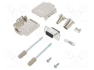 D-Sub; PIN: 9; female; straight; screw terminal; for cable; 11.5mm Amphenol Communications Solutions