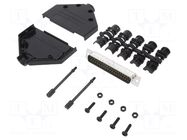 Connector: D-Sub; PIN: 37; male; straight; soldering; for cable AMPHENOL COMMUNICATIONS SOLUTIONS