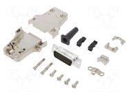 Connector: D-Sub HD; PIN: 26; male; straight; soldering; for cable AMPHENOL COMMUNICATIONS SOLUTIONS