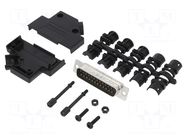 Connector: D-Sub; PIN: 25; male; straight; soldering; for cable AMPHENOL COMMUNICATIONS SOLUTIONS