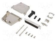 Connector: D-Sub; PIN: 37; male; straight; soldering; for cable AMPHENOL COMMUNICATIONS SOLUTIONS
