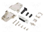 D-Sub; PIN: 15; female; straight; soldering; for cable; gold flash AMPHENOL COMMUNICATIONS SOLUTIONS