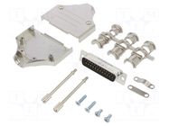 Connector: D-Sub; PIN: 25; male; straight; soldering; for cable AMPHENOL COMMUNICATIONS SOLUTIONS