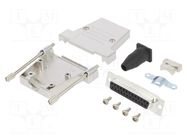 Connector: D-Sub; PIN: 25; female; straight; soldering; for cable AMPHENOL COMMUNICATIONS SOLUTIONS