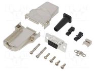 Connector: D-Sub; PIN: 9; female; straight; soldering; for cable AMPHENOL COMMUNICATIONS SOLUTIONS