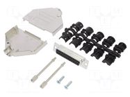 Connector: D-Sub; PIN: 25; female; straight; soldering; for cable AMPHENOL COMMUNICATIONS SOLUTIONS