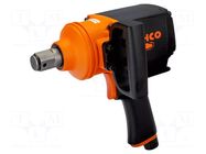 Wrench; impact; pneumatic; 300÷1965Nm; Kind of socket: square; 1" BAHCO