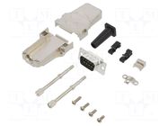 Connector: D-Sub; PIN: 9; male; straight; soldering; for cable AMPHENOL COMMUNICATIONS SOLUTIONS