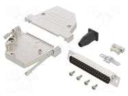 Connector: D-Sub; PIN: 37; male; angled 45°; soldering; for cable AMPHENOL COMMUNICATIONS SOLUTIONS