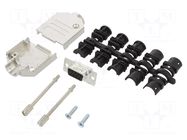 Connector: D-Sub; PIN: 9; female; straight; soldering; for cable AMPHENOL COMMUNICATIONS SOLUTIONS